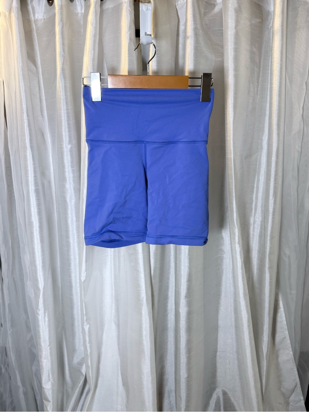 TNA Electric Blue High-Waist Bike Shorts
